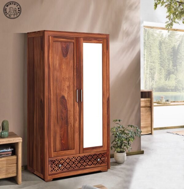 Roncrey 2 Door Wardrobe With Mirror